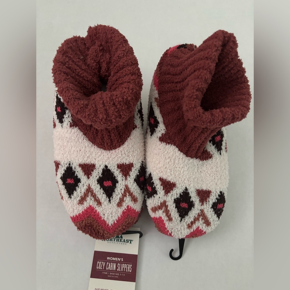 New! Northeast Outfitters Women’s Cozy Cabin Slippers Shoes Size 5-7.5
